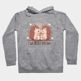 I just NEEDLE little Love - Hedgehogs Hoodie